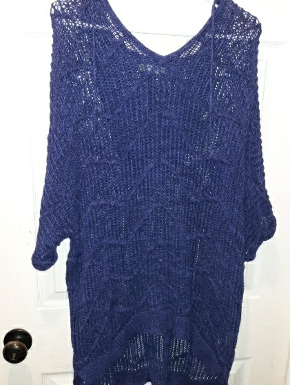 Natural Reflections Netted Knit Hooded Tunic 2018
